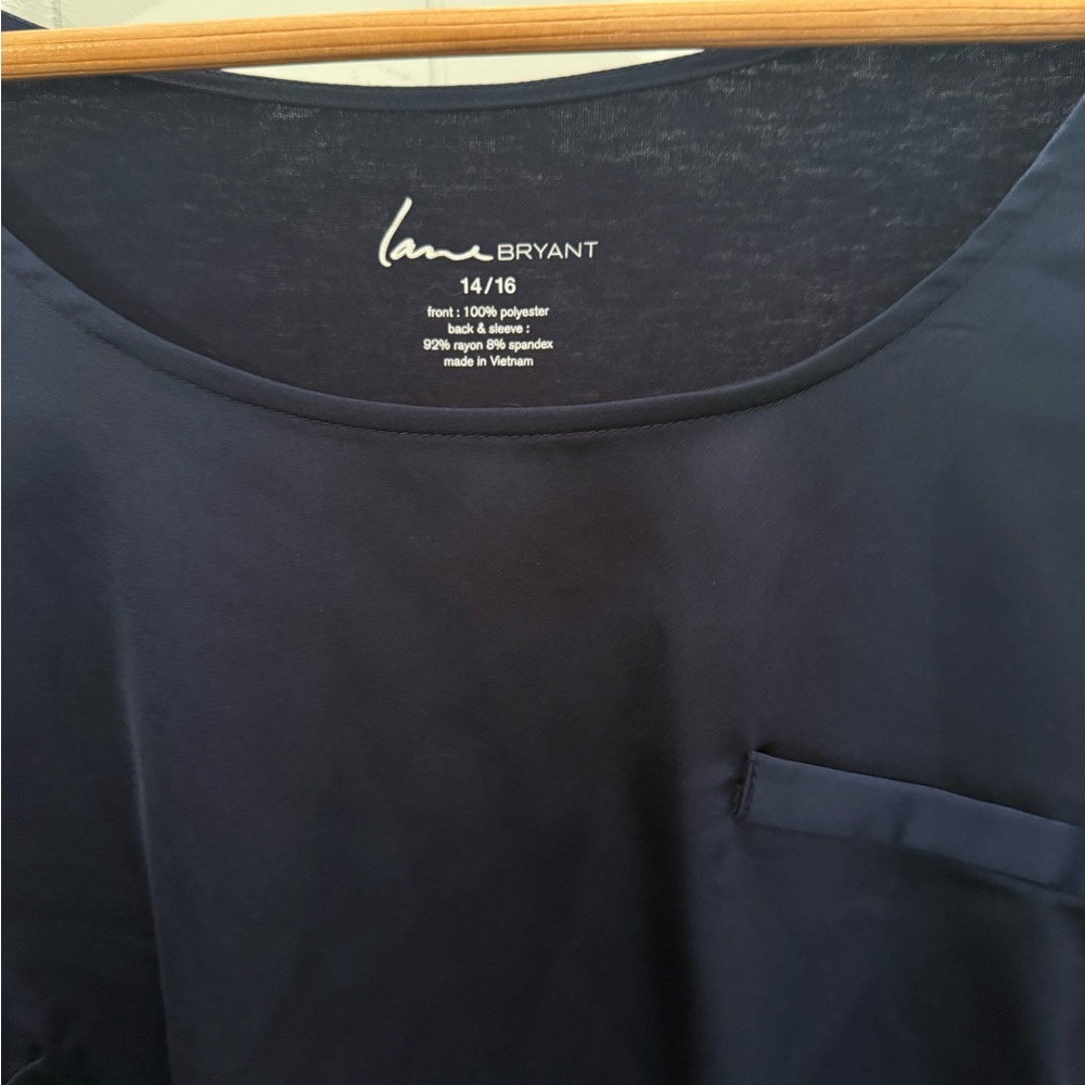 Lane Bryant Dark Blue and a plum